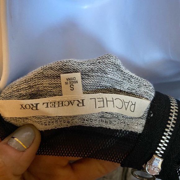 Rachel Roy Knit Racer Back Tank with Zip Sz Small - Picture 4 of 6